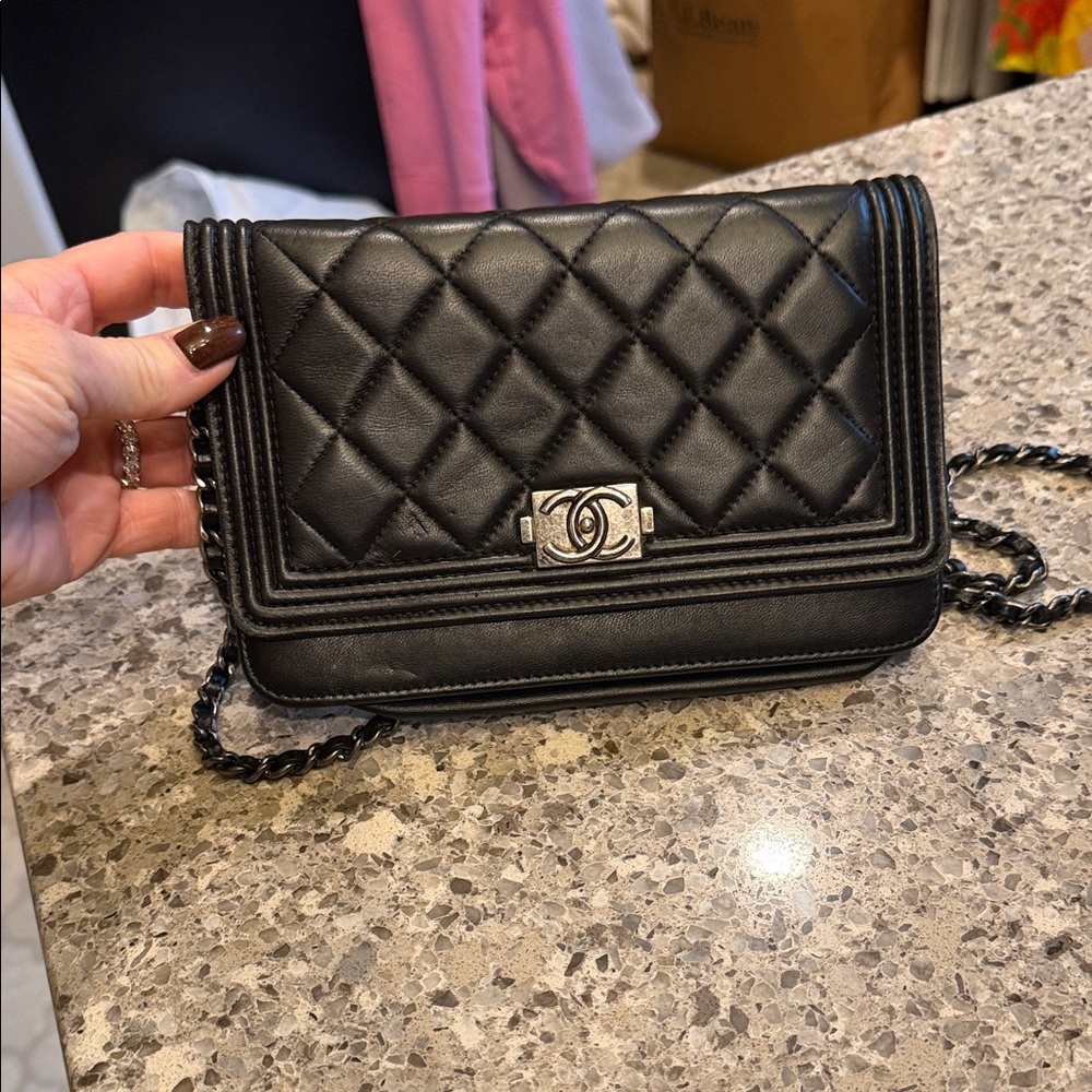 Chanel Black Quilted Crossbody Bag